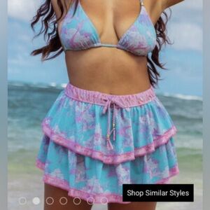 Loveshackfancy x Hurley Tiered Under the Sea Skirt